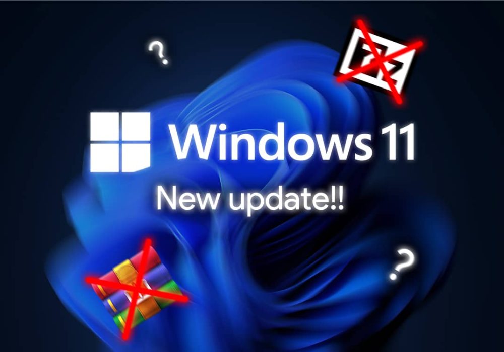 windows 11 new update, windowss 11 rar,7zip,windows archive support, windows new native archive support, winrar, winrar dead,7zip dead, windows winrar, windows 7zip